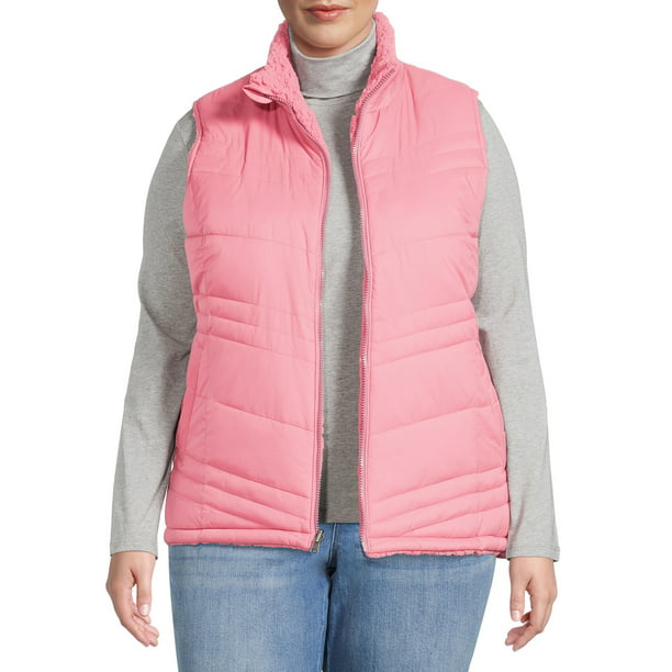 ThePass Womens Vest Hoodie Outwear Casual Coat Jacket Acrylic Winter Warm Winter Top 